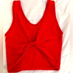 Red urban outfitters twist tank top (twist in front)